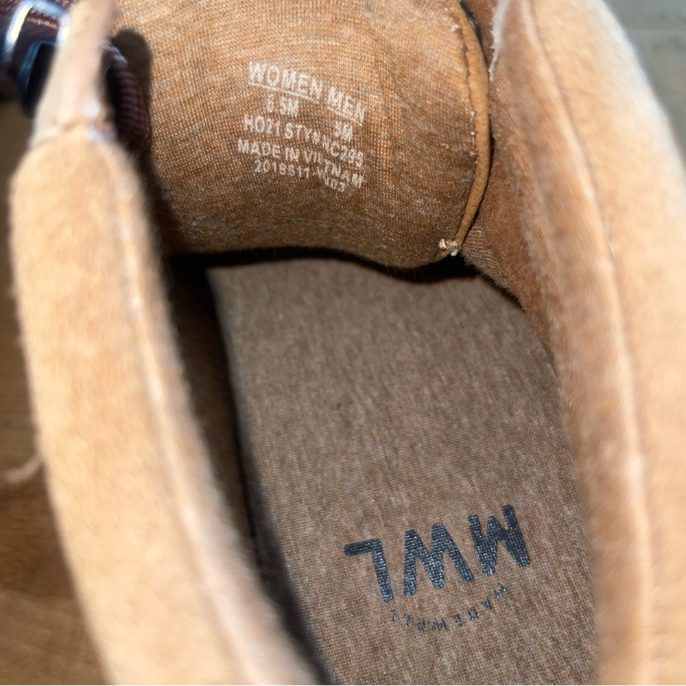 Madewell Nubuck Brown Suede Mid Sneaker Women’s Boots Size 6.5 Mens 5.5 - Picture 10 of 11